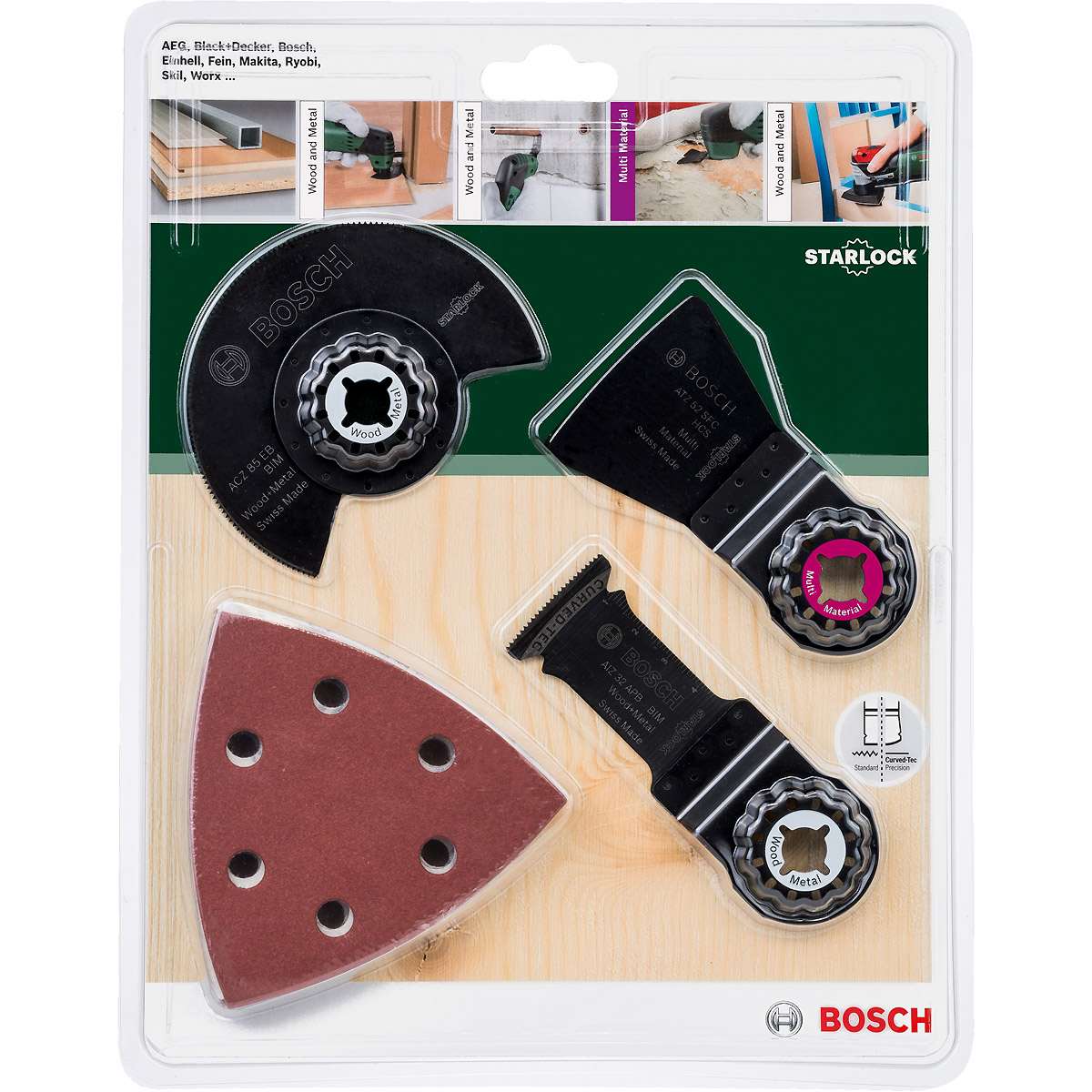 Bosch Starlock-Set Universal, 13-teilig, für Multi-Cutter, Wood and Metal