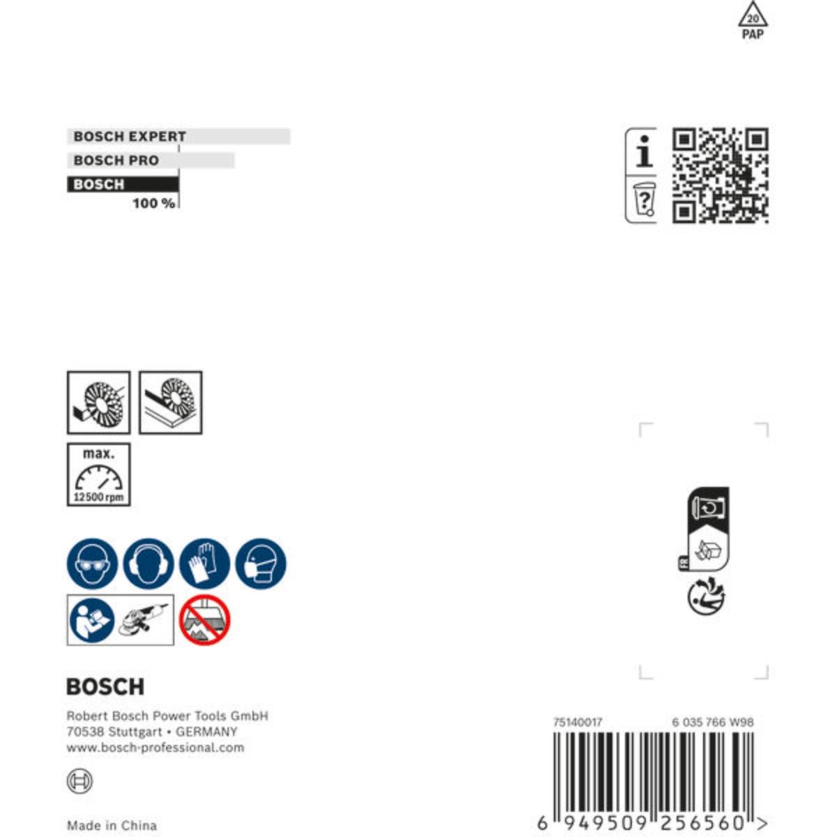 Bosch Metal clean Scheibenbürste, 115 x 0,3 mm, M14, gewellt