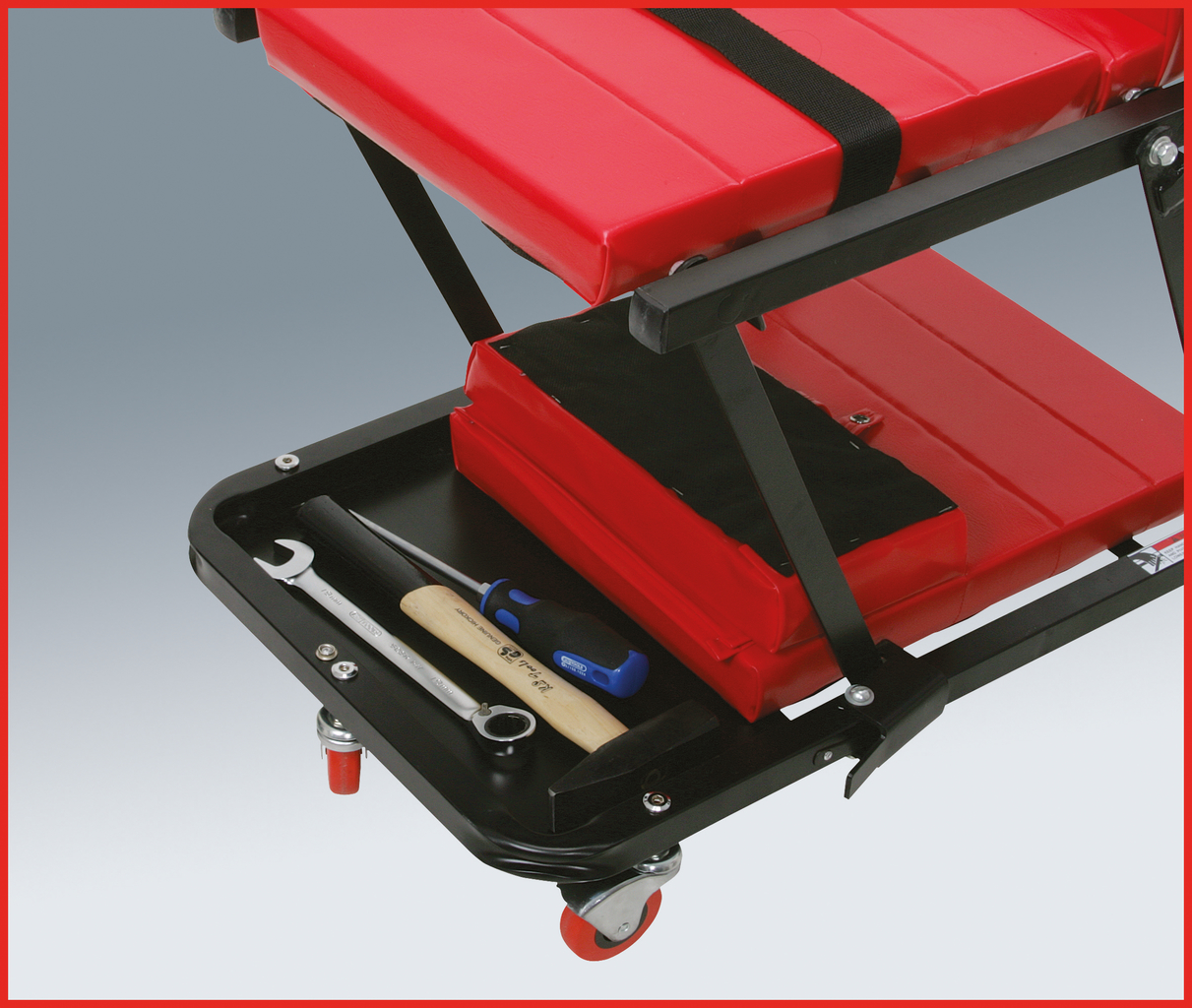 KS Tools Fahrbare Liege und Klappsitz, 1200x420mm