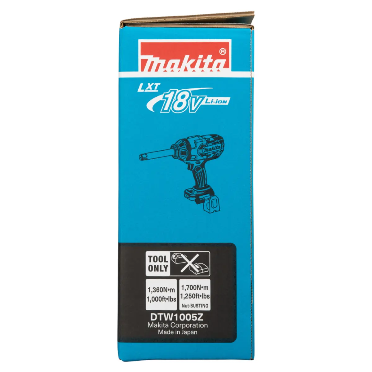 Makita Akku-Schlagschrauber LXT 18V 3/4 Zoll 1.360 Nm - Langschaft Version - DTW1005Z