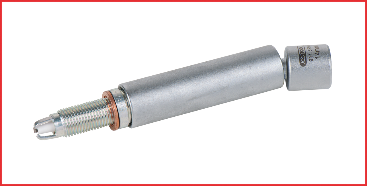 KS Tools 3/8" Spezial-Zündkerzen-Stecknuss für BMW mit Gelenk, 14mm