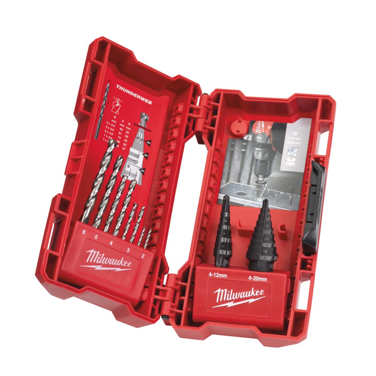 Milwaukee Metallbohrer & Stufenbohrer Set (10-teilig)