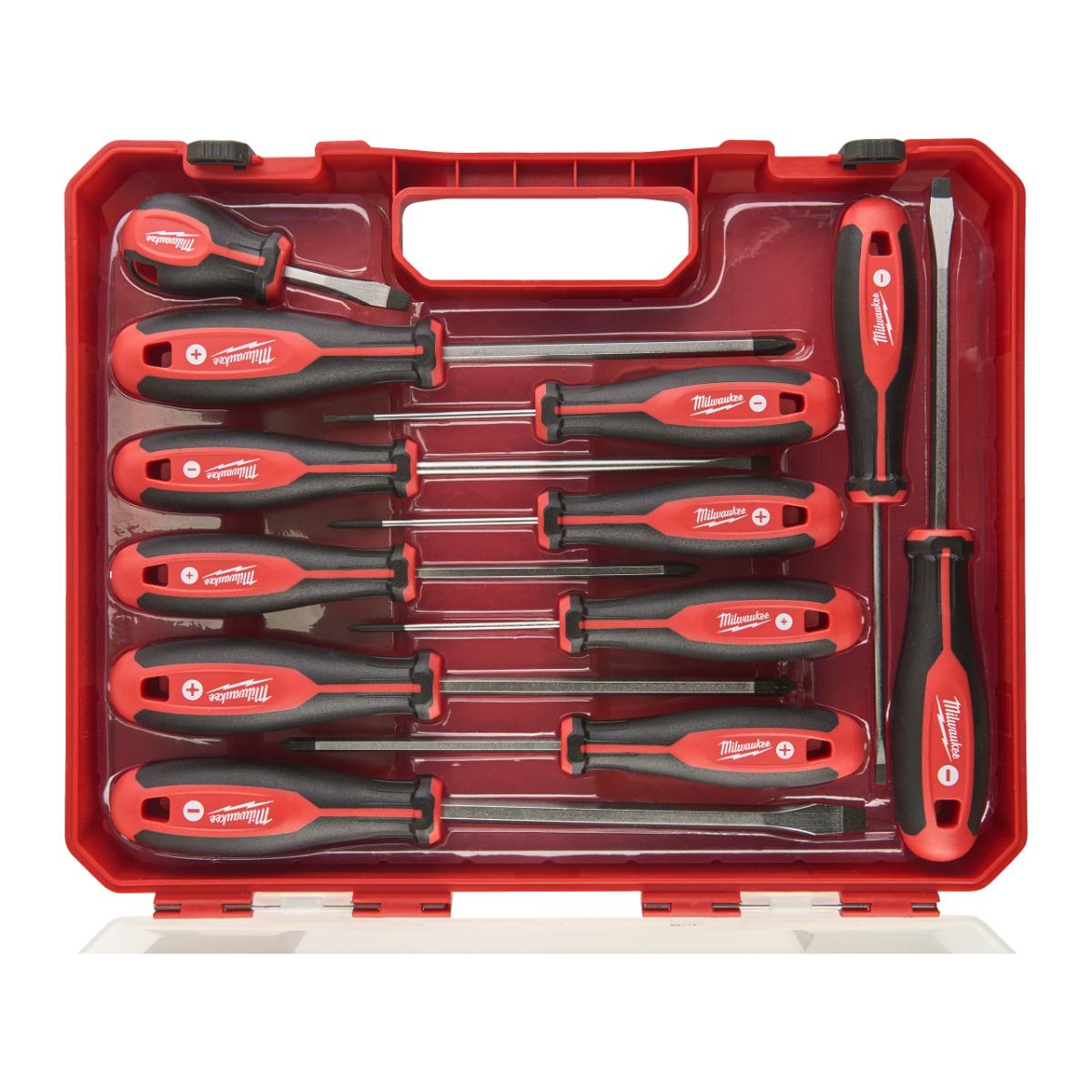 Milwaukee - TRI-LOBE Schraubendreher-Set PH/PZ/SL - 12-teilig