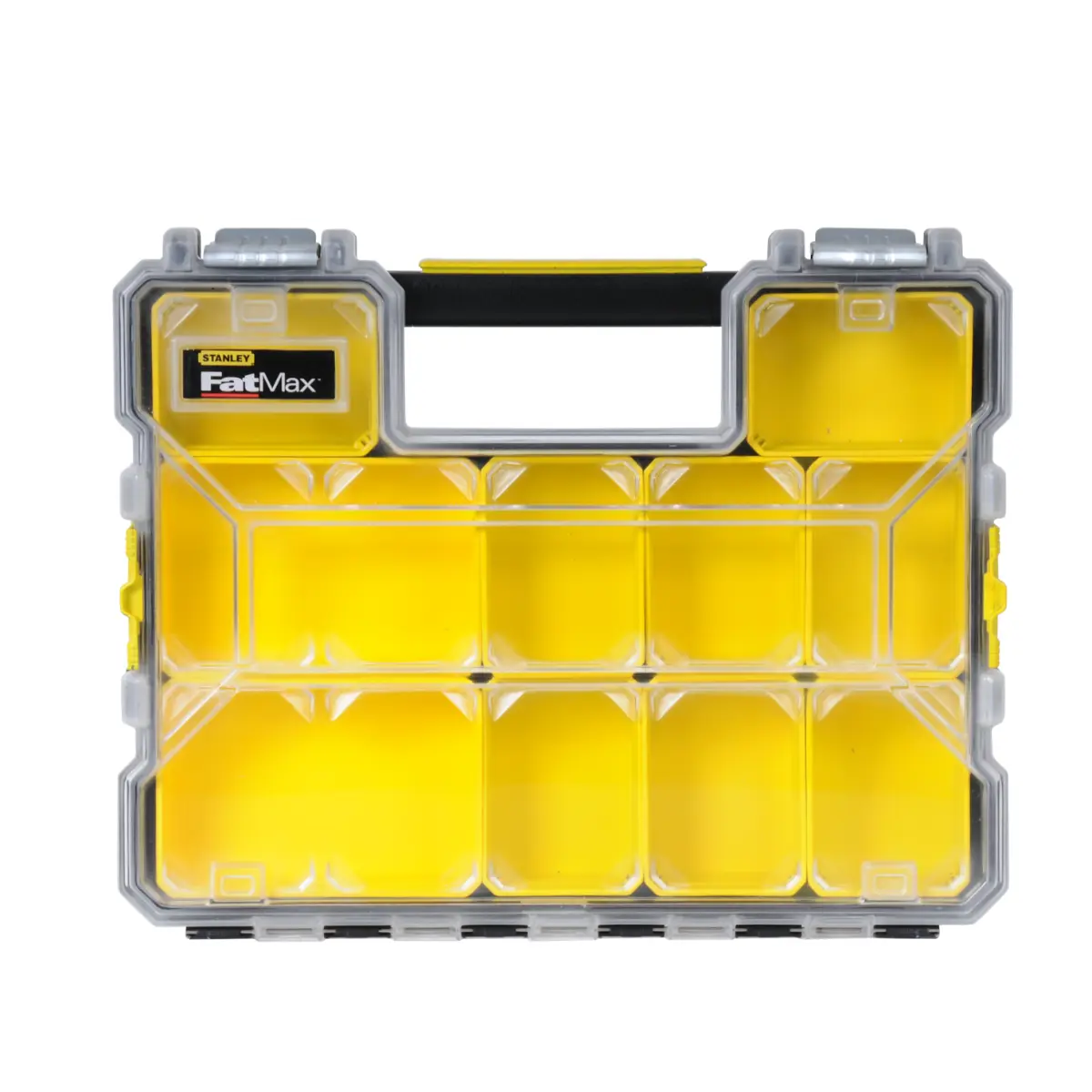 STANLEY FATMAX Organizer 10 flache Fächer 44,6x7,4x35,7cm herausnehmbare Boxen