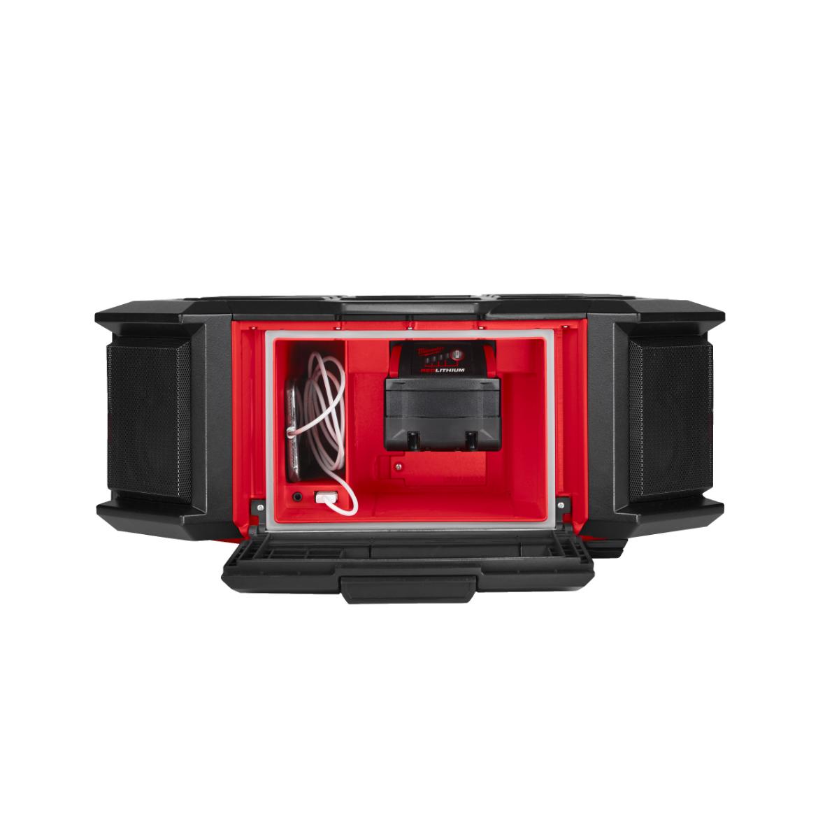 Milwaukee PackOut Netz-/Akku-Radio mit Ladefunktion M18 PRCDAB+-0