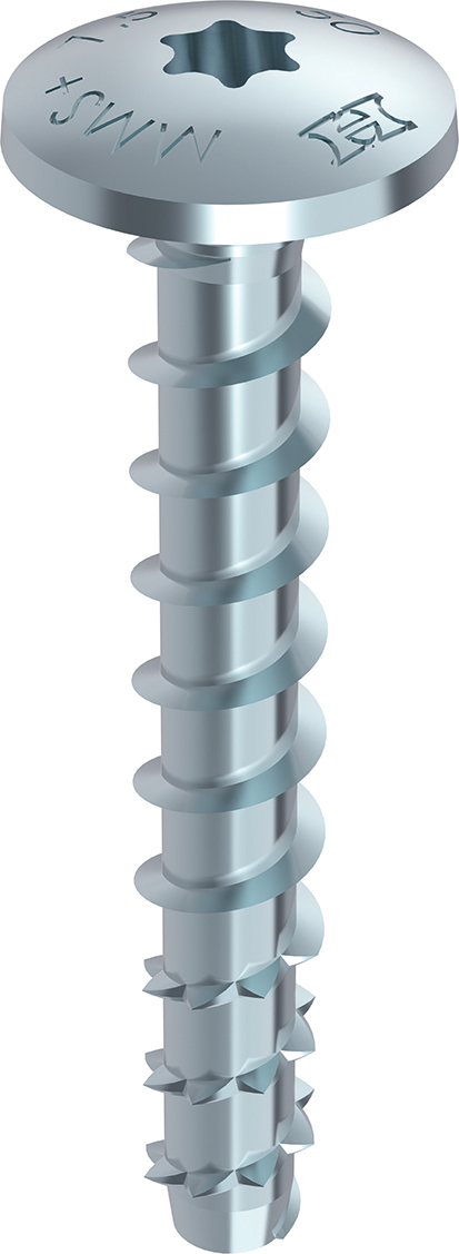HECO MULTI-MONTI-plus Montageschienenanker 7,5 x 35mm T-Drive 100 St.