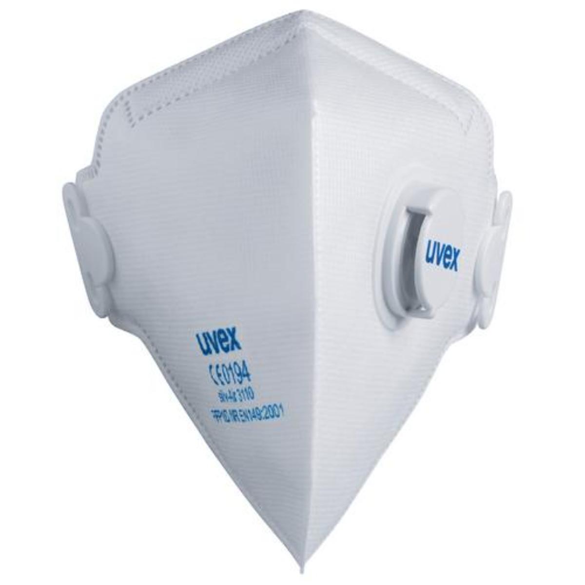 uvex silv-Air c Faltmaske silv-Air c FFP3 mit Ausatemventil - 3 Stück