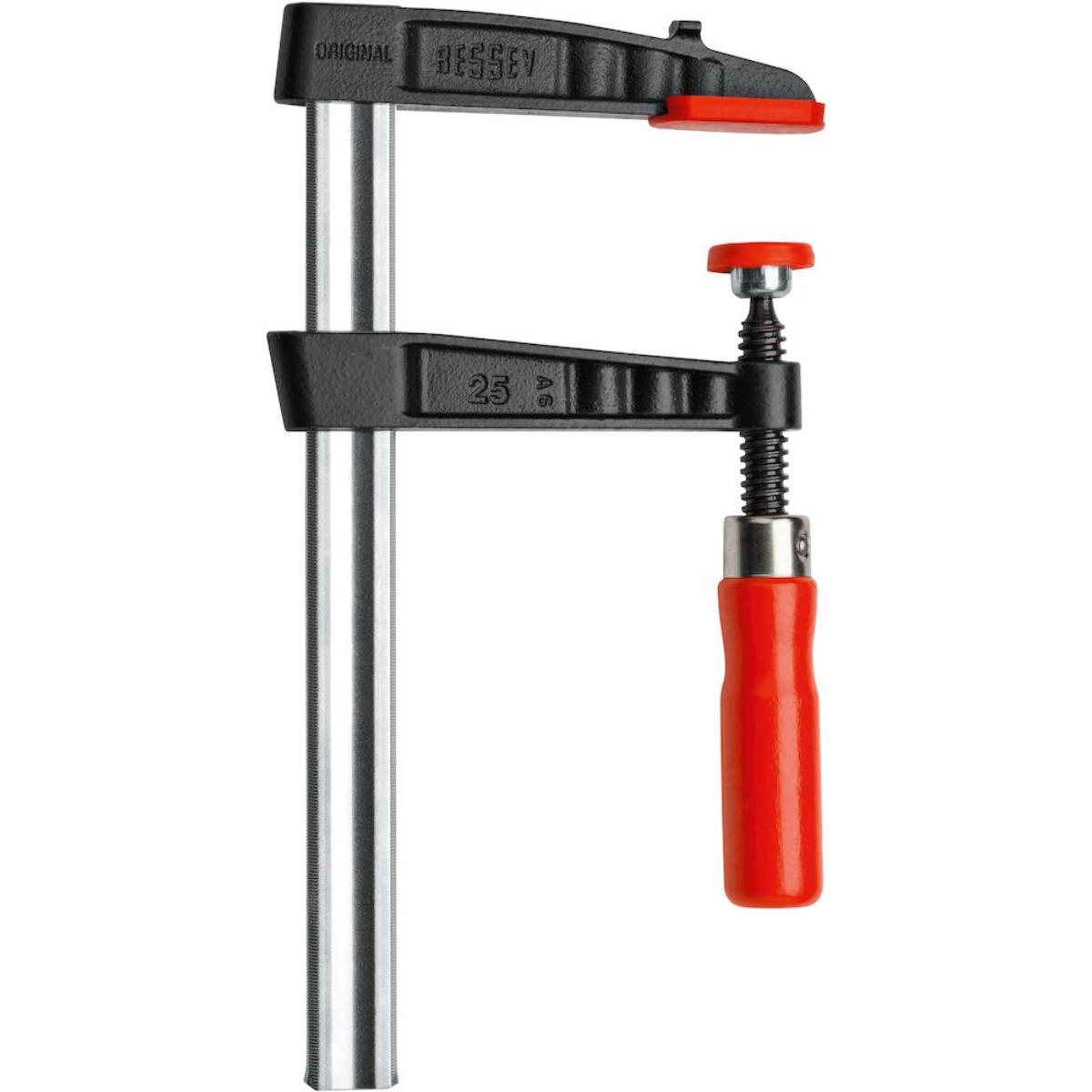 BESSEY Original Temperguss-Schraubzwinge TG mit bewährtem Holzgriff