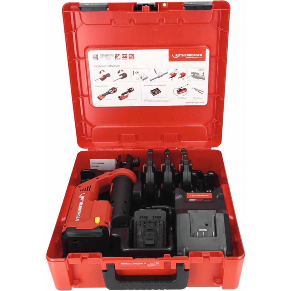 ROTHENBERGER ROMAX COMPACT III Set RFZ12-16-20, 2Ah, EU, AMPShare