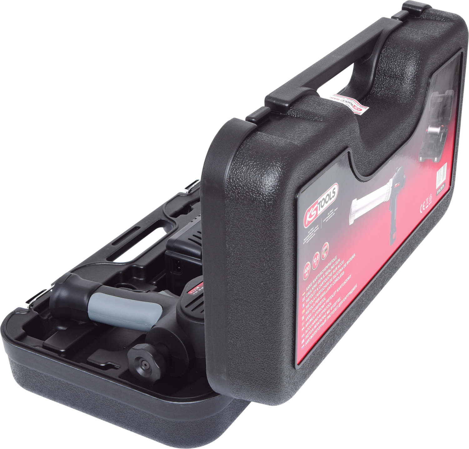 KS Tools Akku-Kartuschen-Pistole 400 ml mit 1 Akku und 1 Ladegerät