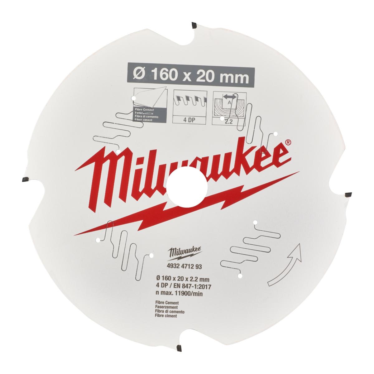 Milwaukee - Kreissägeblatt 160/20mm 4Z Diamant - 4932471293