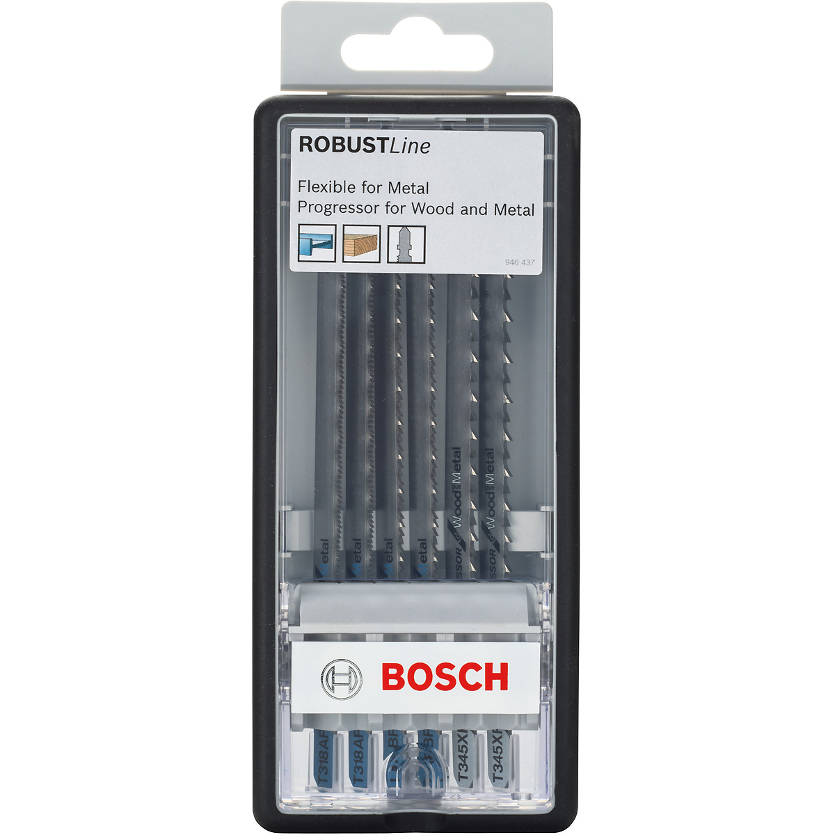 Bosch Stichsägeblatt-Set Robust Line Metal Profile, T-Schaft, 6-teilig