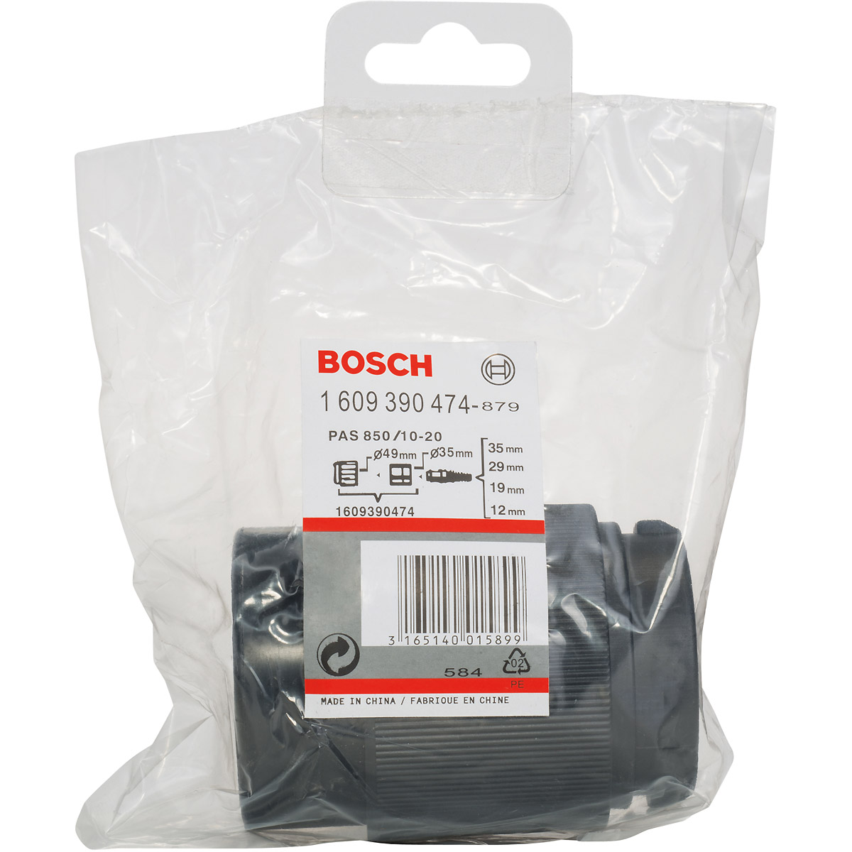 Bosch Adapter zweiteilig für Bosch-Sauger, 35 mm