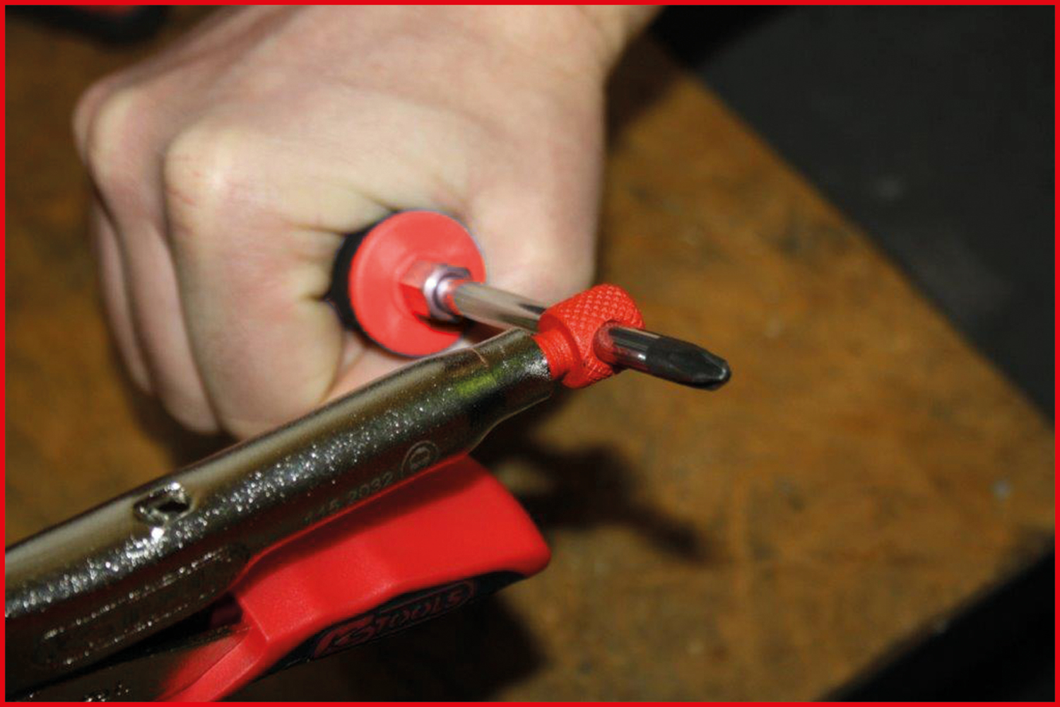 KS Tools Gripzange, V-Backen