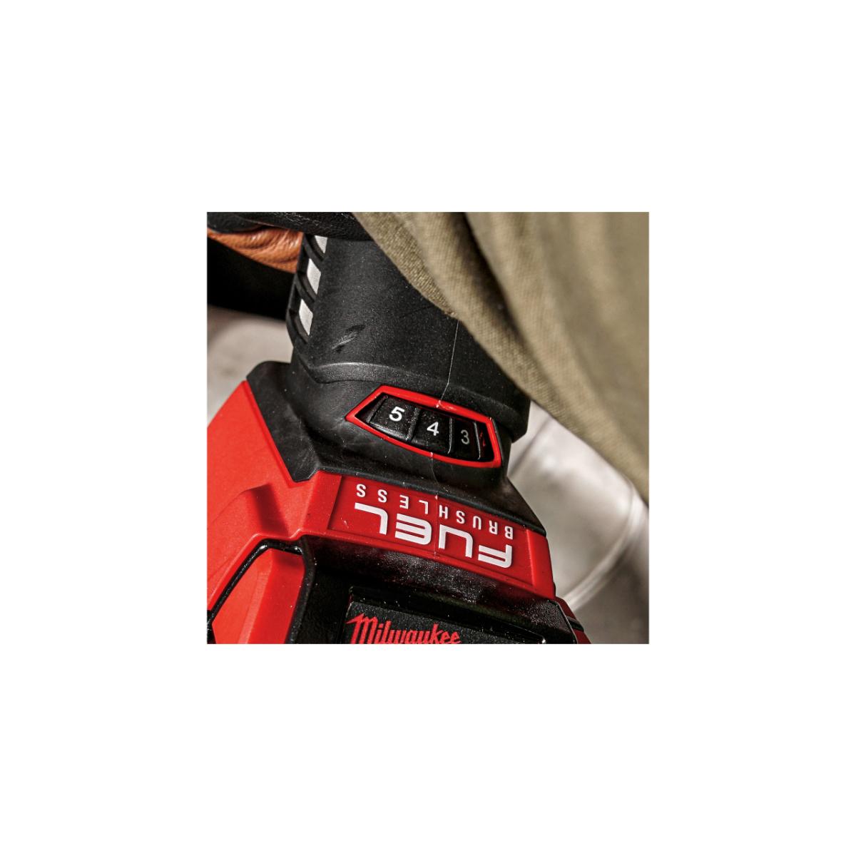 Milwaukee FUEL Einstellbarer Akku-Sicherheits-Winkelschleifer m. Bremse M18 FSAGV125XPDB-0X
