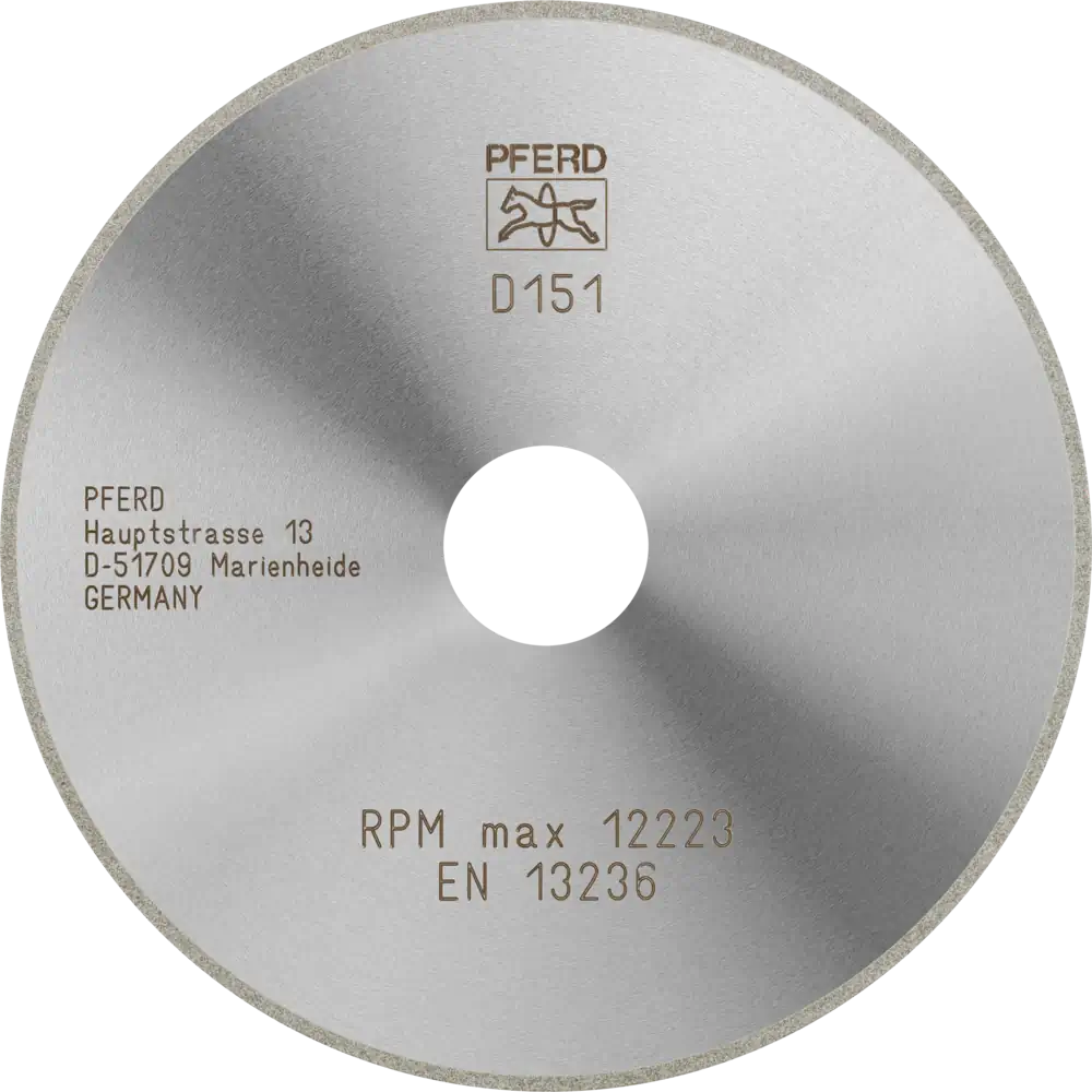 PFERD TOOLS Diamant-Trennscheibe D1A1R für Glas/Keramik/Hartmetall
