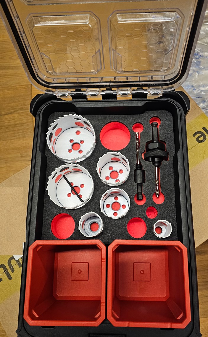 Milwaukee Lochsägen und Shockwave Set 50-teilig
