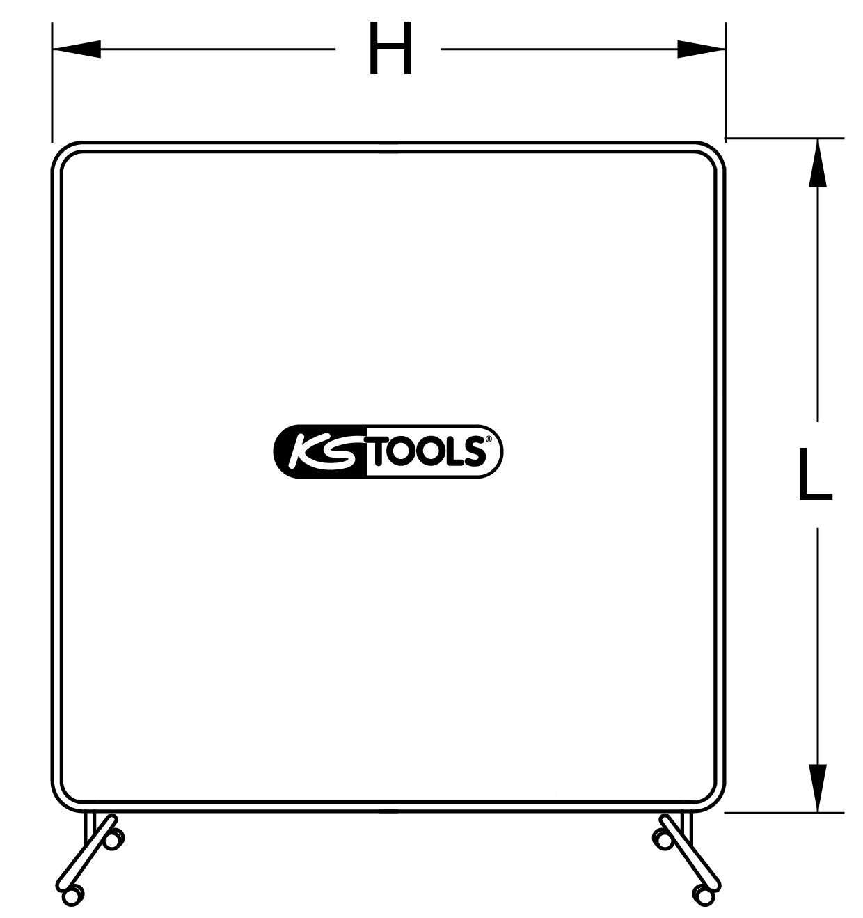 KS Tools Rahmen für Schweißerschutzwand