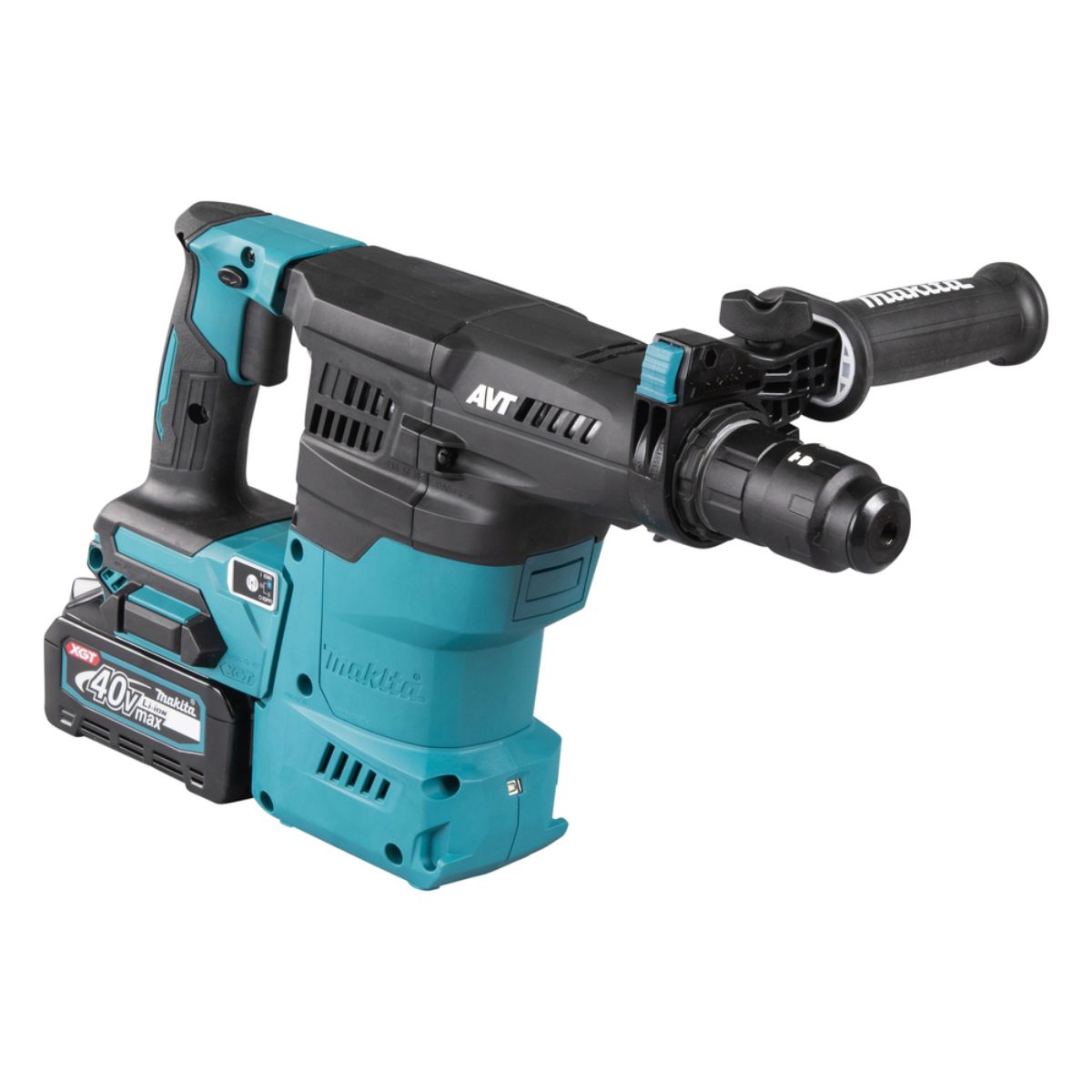 Makita Akku-Kombihammer 40V max. + Schnellwechselfutter / 4,0 Ah, 2 Akkus+Ladegerät+Transportkoffer