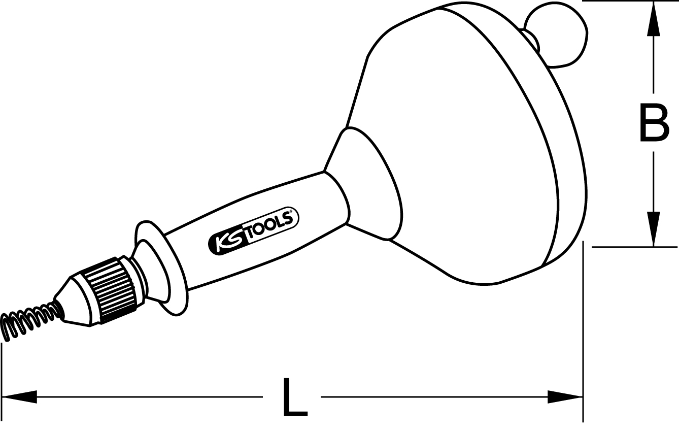KS Tools Rohrreinigungsgerät, Ø 6mm