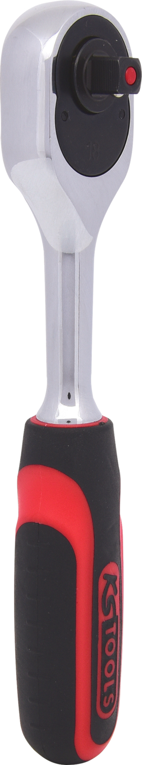 KS Tools 1/4" CHROMEplus Umschaltknarre, 72 Zahn, Kunststoffgriff