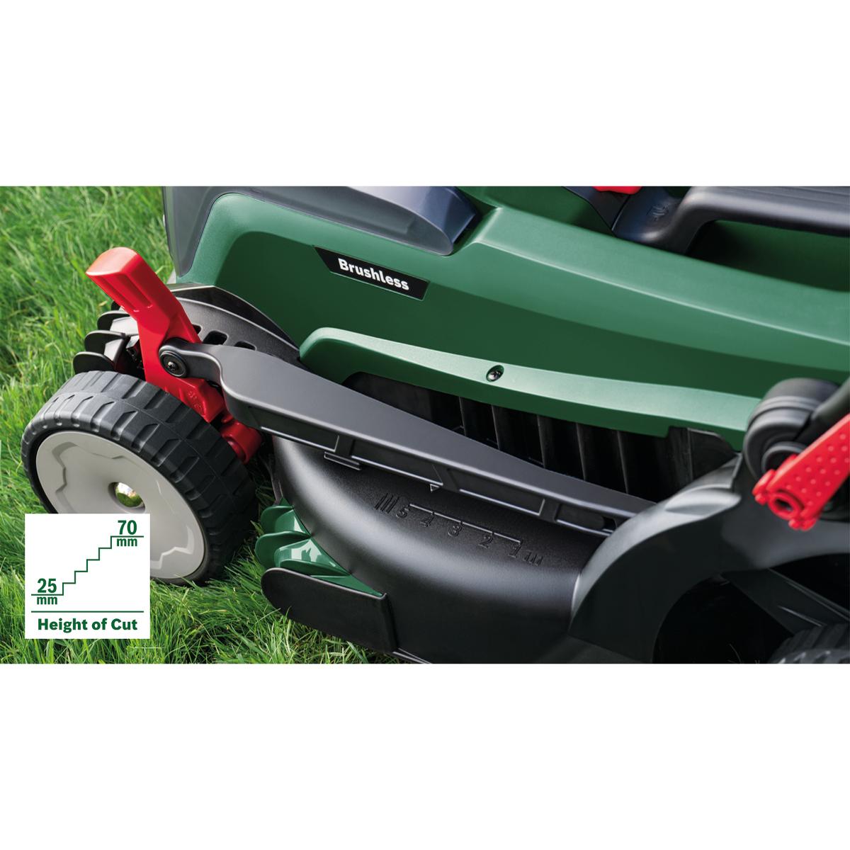 Bosch Akku-Rasenmäher UniversalRotak 2x18V-37-550, Solo
