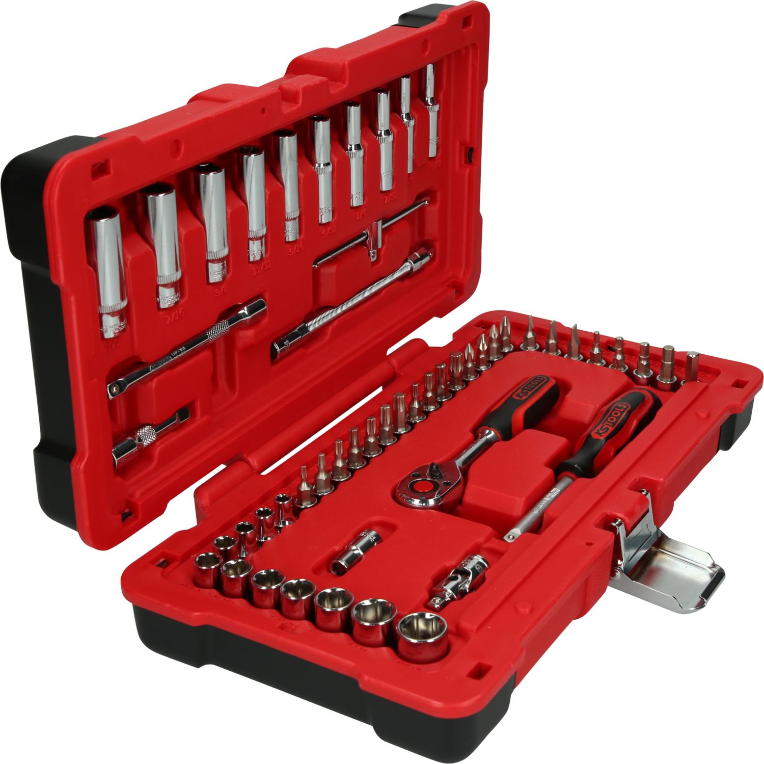 KS Tools 1/4" CHROMEplus Steckschlüssel-Satz, 52-tlg