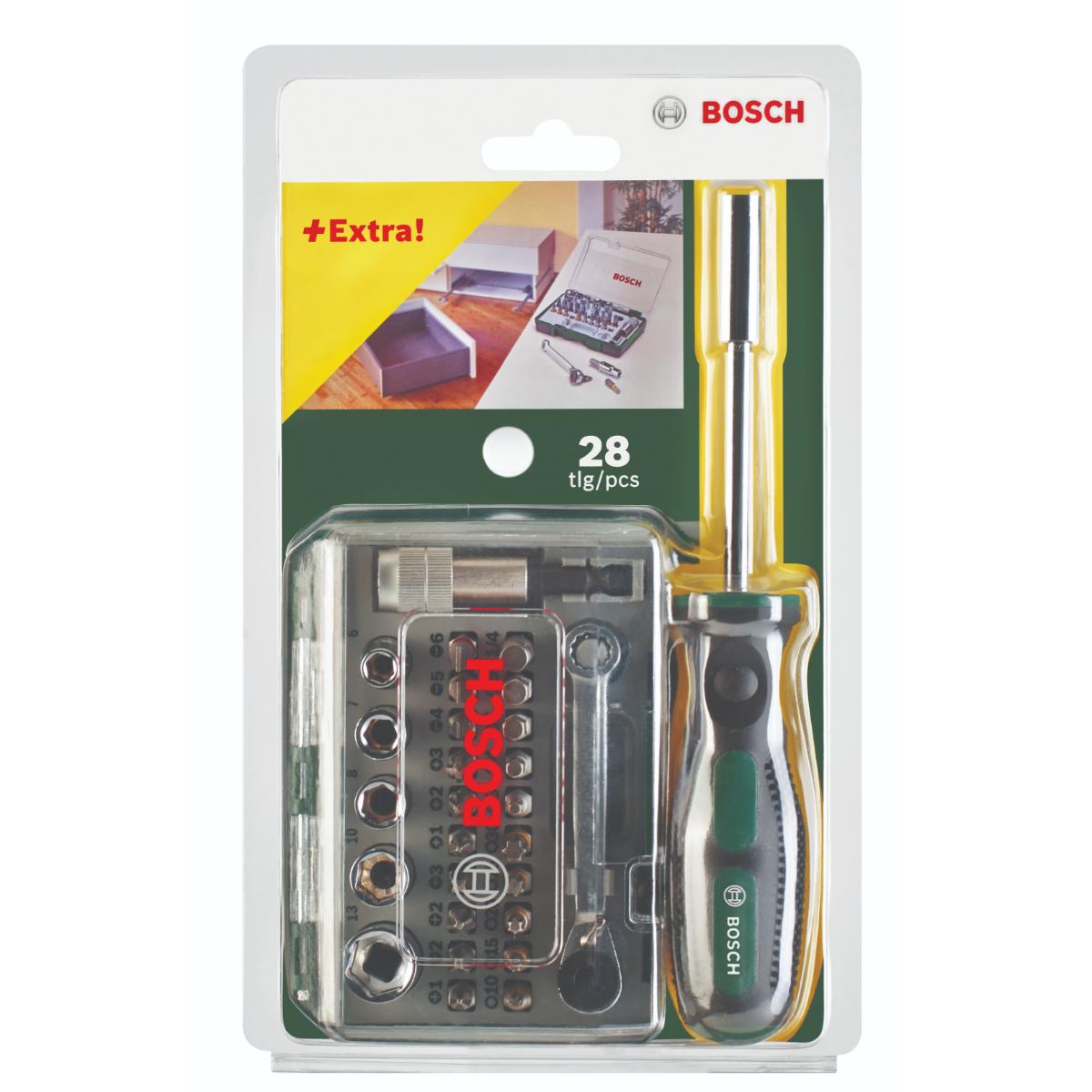 Bosch 27-teiliges Mini-Ratschen-Set + Handschraubendreher