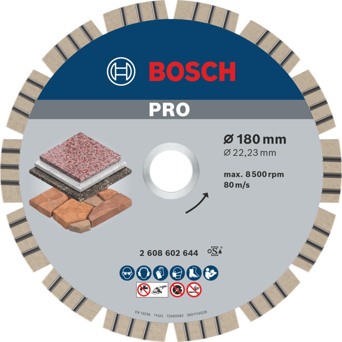 Bosch PRO Diamanttrennscheibe Best for Stone