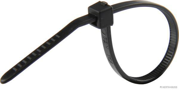 HERTH&BUSS Kabelbinder, PA 6.6, schwarz, UV-beständig