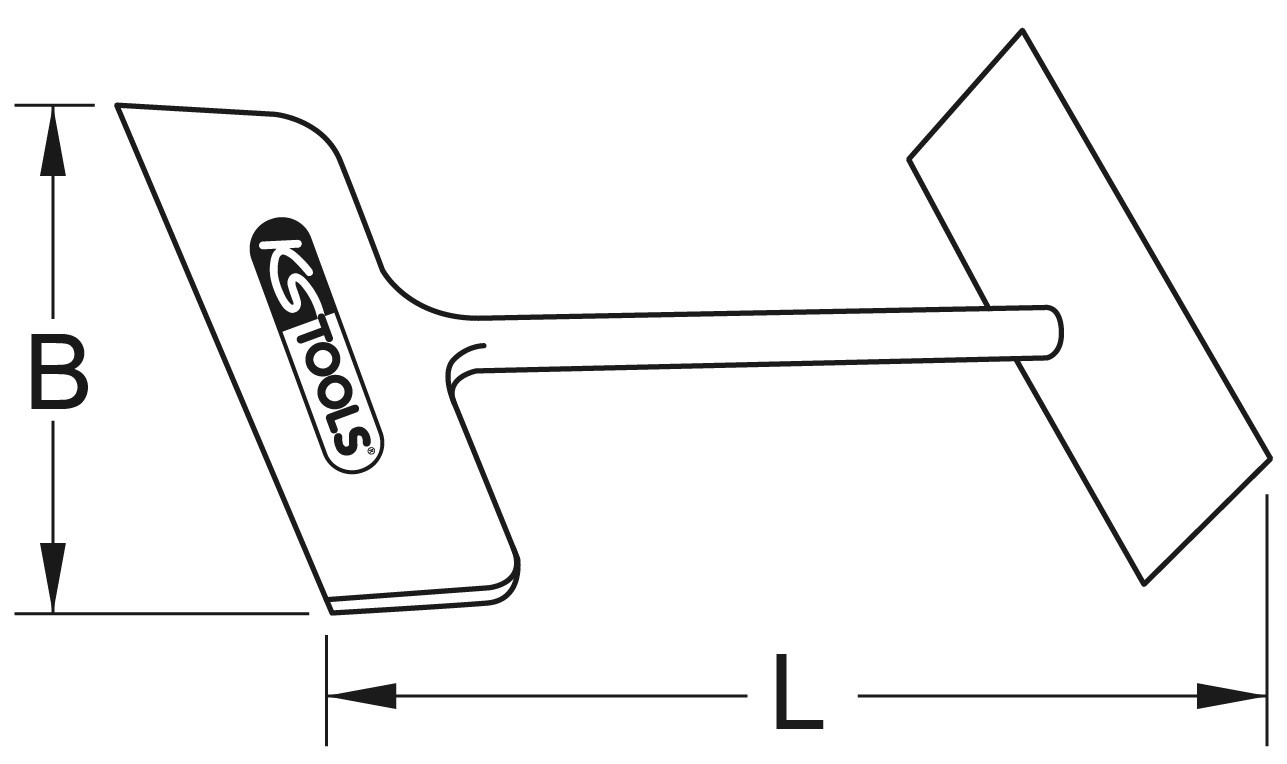 KS Tools BRONZEplus Plattenschaber