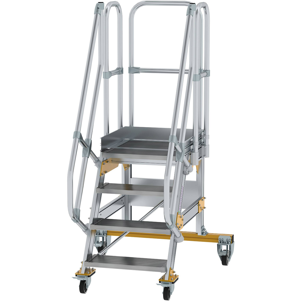 Munk Plattformtreppe fahrbar 60° Stufenbreite 600 mm