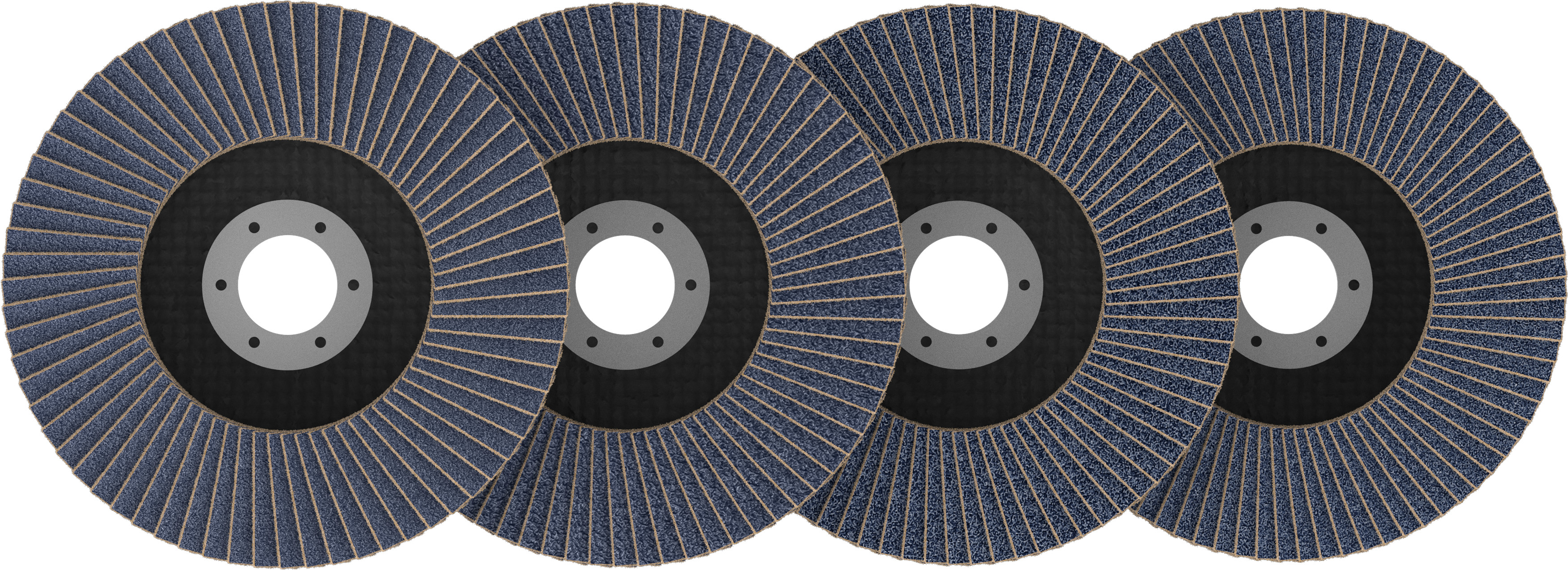 Bosch X451 Fächerschleifscheiben 125mm, T27, 15-teiliges Set