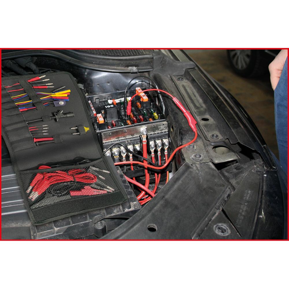 KS Tools 12/24V Diagnose Prüf- und Mess-Kabel-Satz, 25-tlg