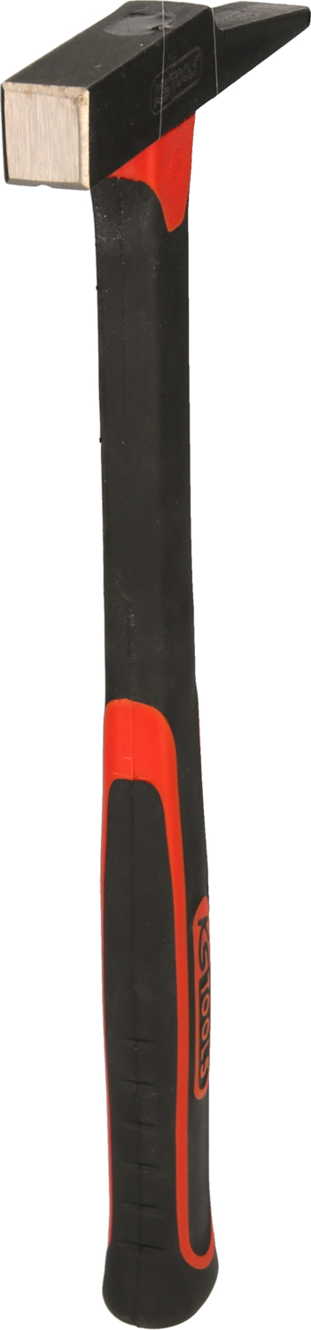 KS Tools Elektrikerhammer, französische Form, Fiberglasstiel, 200g