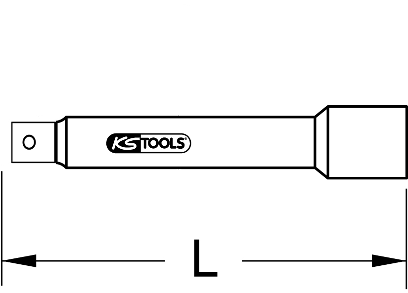 KS Tools EDELSTAHL 3/4" Verlängerung