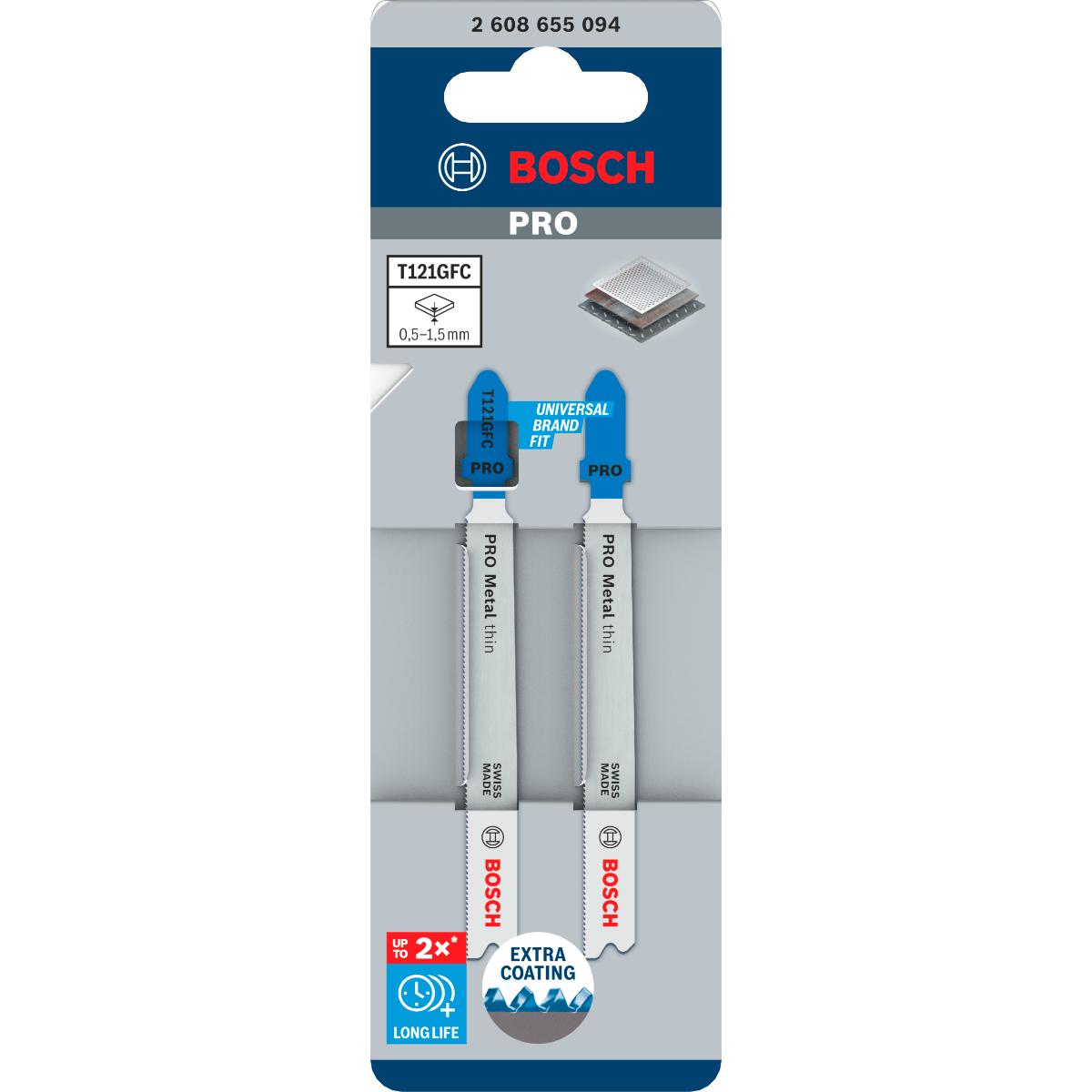 Bosch PRO Metal thin T121GFC Stichsägeblatt,92 mm