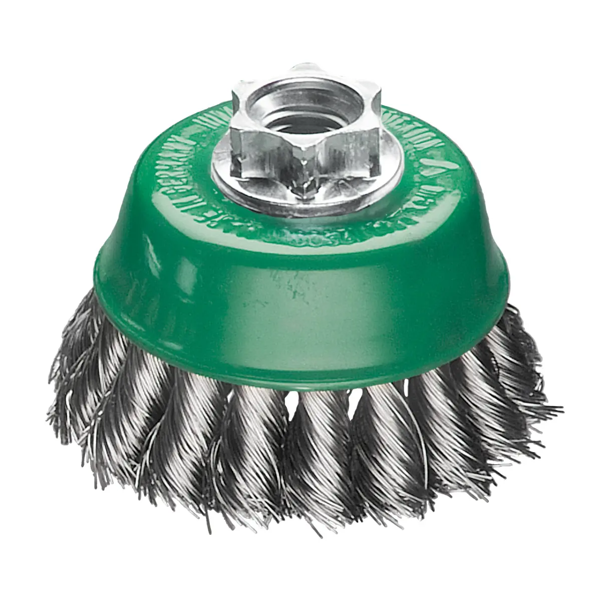 Milwaukee Topfbürste für Winkelschleifer, gezopft, Edelstahl 65 x 18 x 0,5 mm, M14