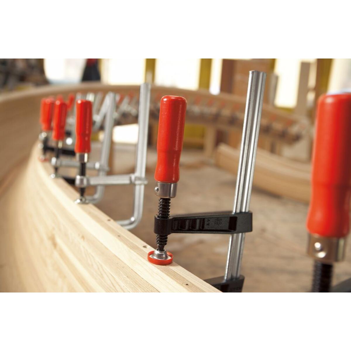 BESSEY Original Temperguss-Schraubzwinge TG mit bewährtem Holzgriff