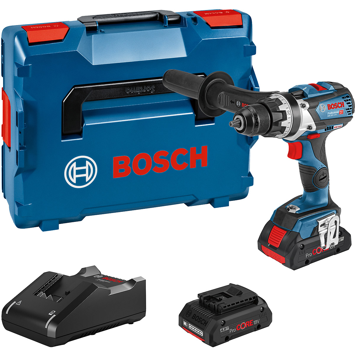 Bosch Akku-Bohrschrauber GSR 18V-110 C: 2x Akku ProCORE18V 4.0Ah