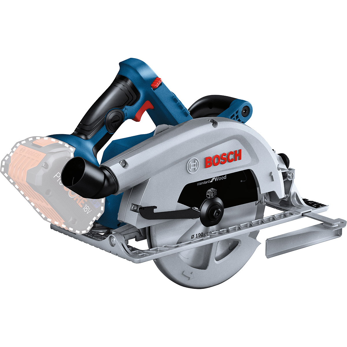 Bosch Akku-Kreissäge BITURBO GKS 18V-68 C: 2x Akku, Schnellladegerät, L-BOXX