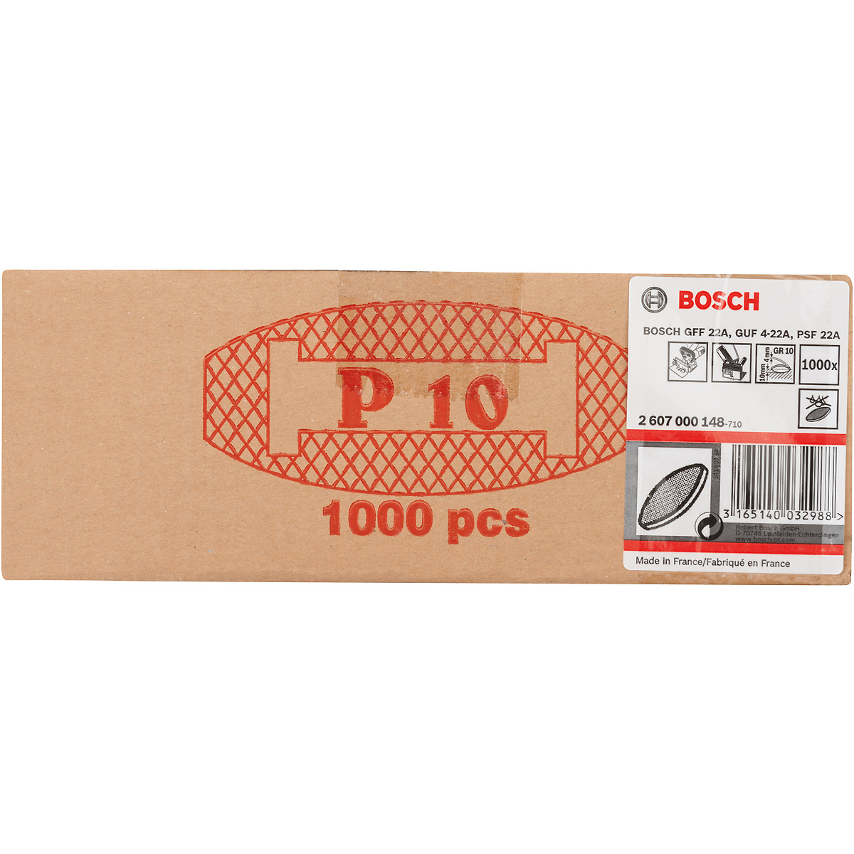 Bosch Flachdübel, 55 x 19 x 4, GR 10 1000 Stück