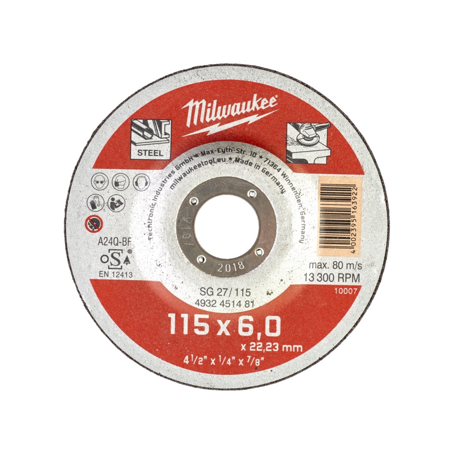 Milwaukee - Schruppscheibe 115x6 mm Contractor - 4932451481