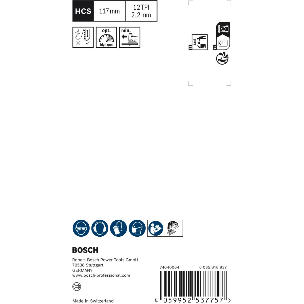 Bosch EXPERT ‘Wood 2-side clean’ T 308 B Stichsägeblatt