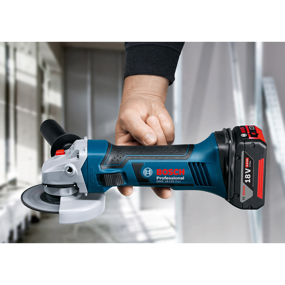 Bosch Akku-Winkelschleifer GWS 18-125 V-LI, Solo Version