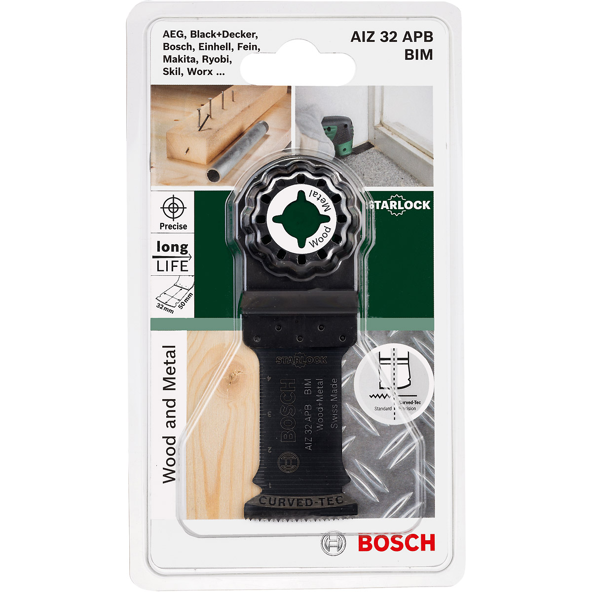 Bosch Tauchsägeblatt AIZ 32 APB Starlock BIM, Wood and Metal, 50 x 32 mm