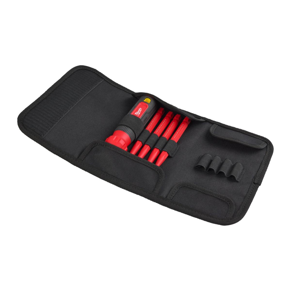 Milwaukee Multi-Bit Schrauberdreher 4 in 1 VDE geprüft mit 4 isolierten Bits TX