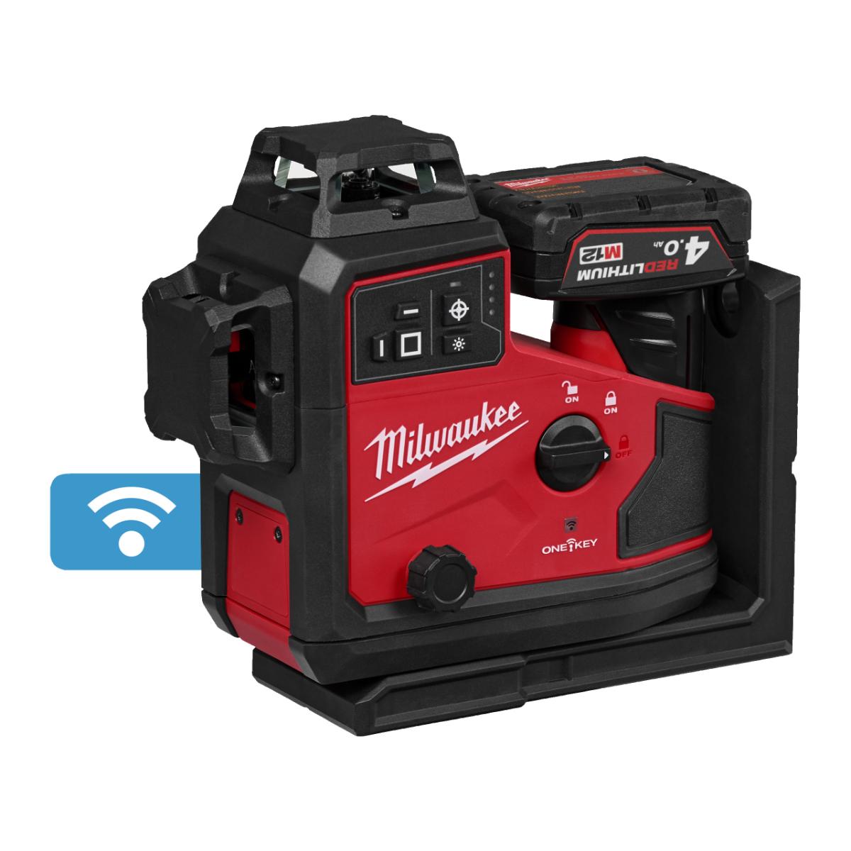 Milwaukee M12 3x 360° Akku-Laser M12A3PLO-401C