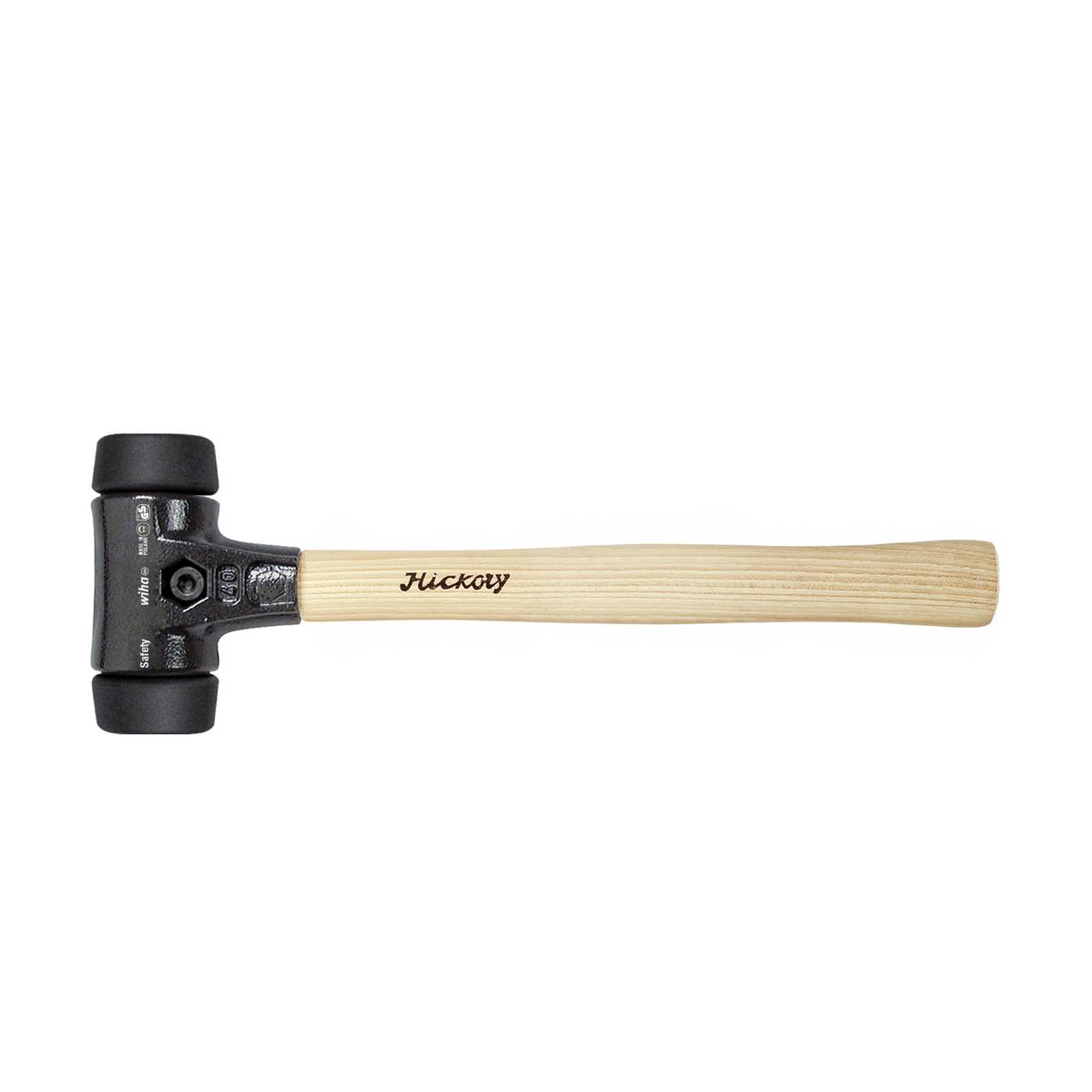 Wiha Schonhammer Safety mittelweich/mittelweich mit Hickory-Holzstiel, Rund-Schlagkopf