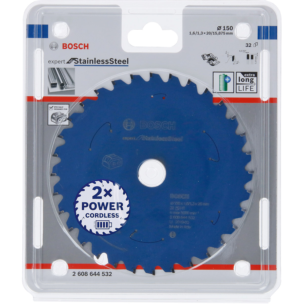 Bosch Akku-Kreissägeblatt Expert for Stainless Steel